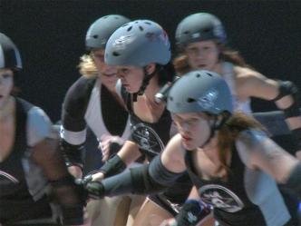 Nude Hippo Celebrates 75 Years of Roller Derby