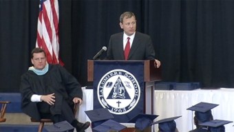 Chief Justice John Roberts Visits Indiana School