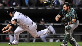 Athletics Beat Sox in 10