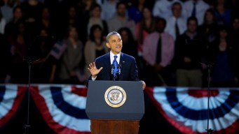 Obama Celebrates at Star Studded Party