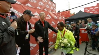 Marathon Winners Medal Presentation