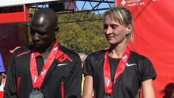 Mosop, Shobukhova Receive Their Medals