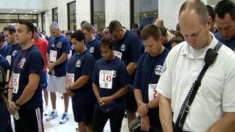Chicago Firefighters Honor New York Brethren