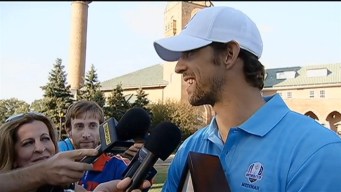 Phelps, Lopez Win Celebrity Scramble