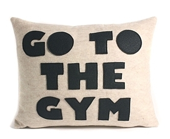 Go the Gym Pillow