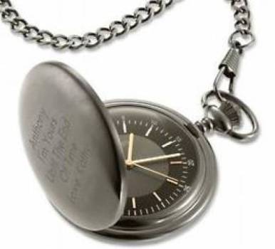 Satin Gunmetal Pocket Watch 