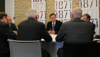 Britain's Cameron Visits 1871 During NATO