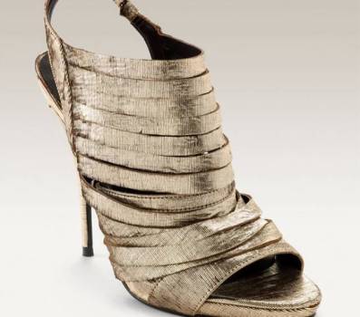 Elizabeth and James Metallic Leather Shoe