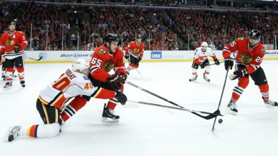 Hawks Shut Out Flames