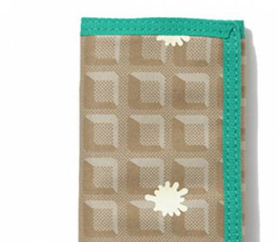 Ice Cream Waffle Print Wallet