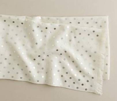 Matallic Dot Wool Scarf