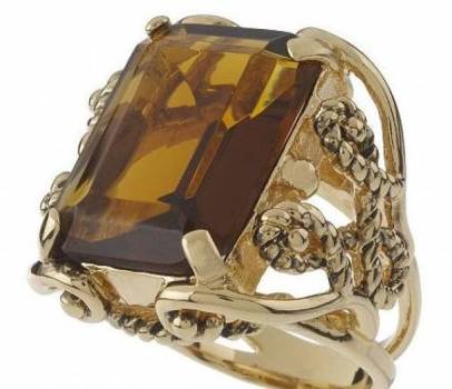 Rachel Zoe Brilliant Faceted Stone Ring