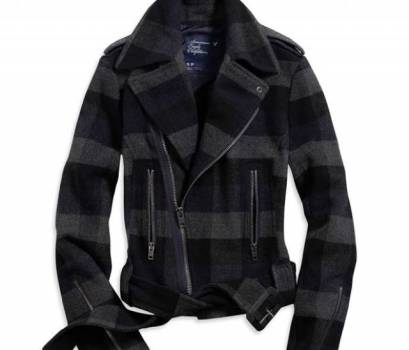 Plaid Bomber Jacket
