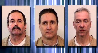 Charles Smith, Lance Battreal, Mark Booher (L to R) escaped from prison over the weekend.