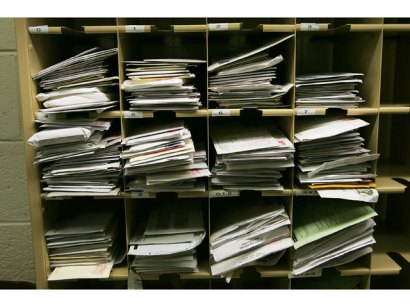 Letters in mailboxes