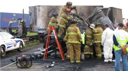 Fiery Crash Kills Mom, Dad, 3 Kids on Interstate
