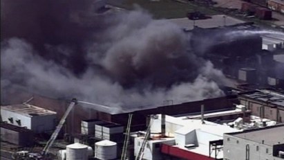 Five-Alarm Fire Still Burning Near Milwaukee