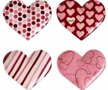 Hearts & Kisses Shaped Plate