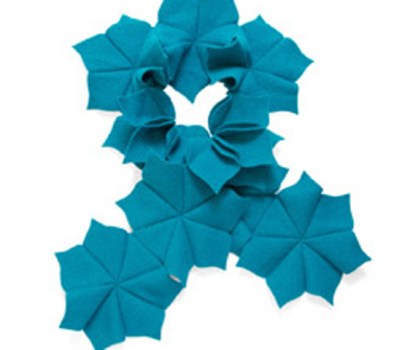 Turquoise Flower Scarf