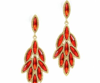 Alva's Marquise Cut Chandelier Earrings