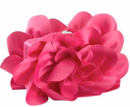 Sondra Roberts 'Rose' Satin Box Clutch