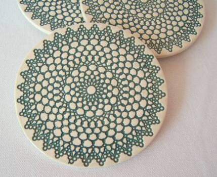 Retro Print Coasters 