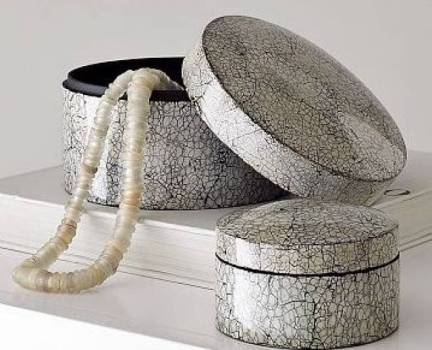 Crushed Eggshell Jewelry Boxes