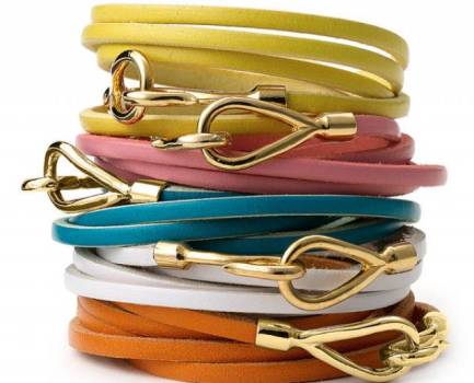 Cara Couture Leather Wrap Bracelet 