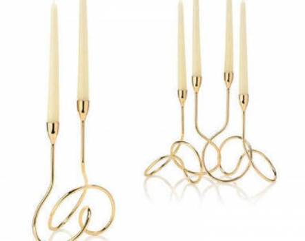 Loop Gold Candelabra