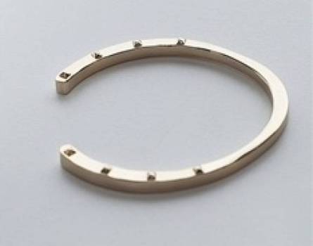 Gold Horseshoe Bangle