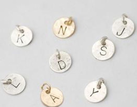 Alphabet Disc Necklaces