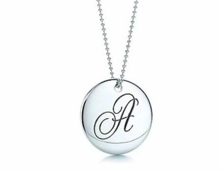 Tiffany & Co. Alphabet Disc Charm Chain Pendant