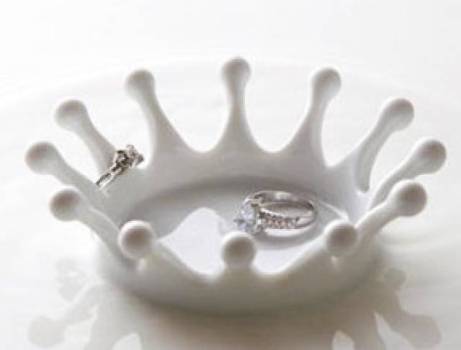 Milk Crown Jewelry Tray 