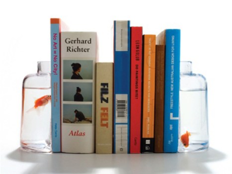 Halve Glass Bookends
