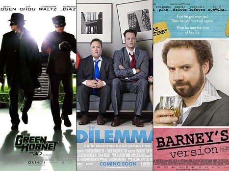 This Week's New Movies: If "The Green Hornet" Presents a "Dilemma," Opt for "Barney's Version"