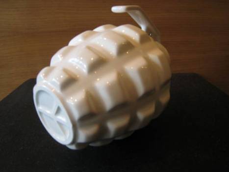Porcelain Grenade Bank