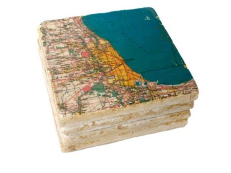 Chicago Marble Coasters