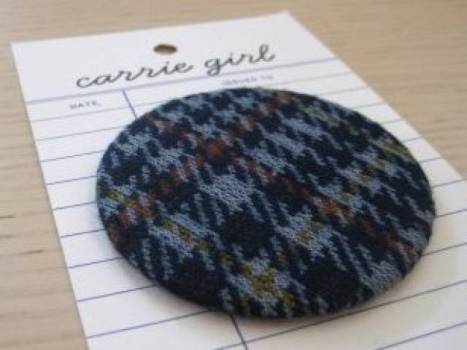 Vintage Plaid Buttons 