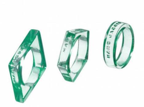Geo Plastic Ring Set