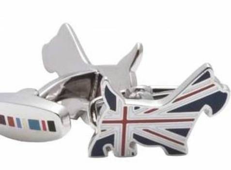 Union Jack Dog Cufflinks