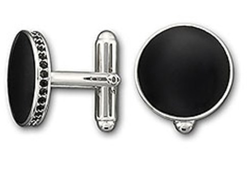 Black Epoxy Cufflinks