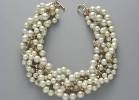 Pearl and Sparkle Toursade Necklace