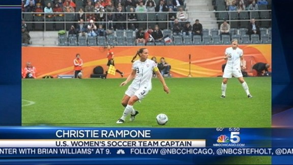 U.S. Soccer Gold Medalist Christie Rampone Visits NBC 5 Morning Team