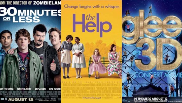 This Week's New Movies: "30 Minutes or Less", "The Help", "Glee" & More