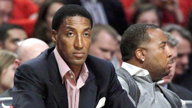 Scottie Pippen Hoops It Up with Obama