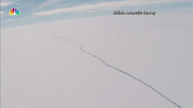Massive Iceberg Breaks Away from Antarctica Ice Shelf