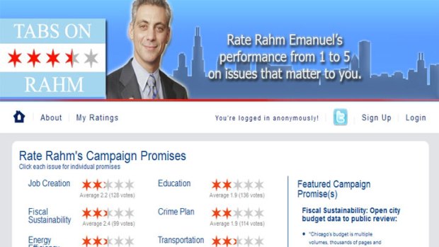 New Site Lets You Rate Mayor's Performance