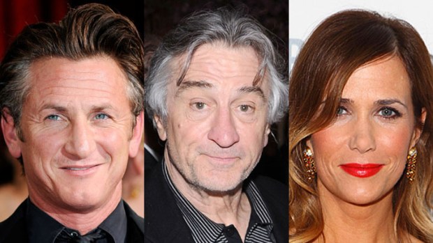 Sean Penn Directing Robert De Niro and Kristen Wiig in "The Comedian"
