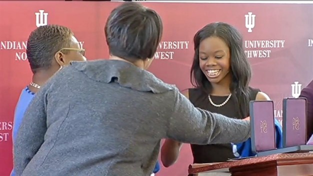 Gabby Douglas Honored in Gary