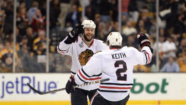 Blackhawks Beat Bruins in OT